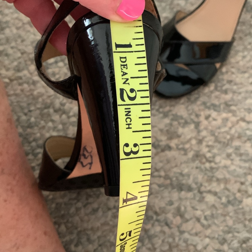 ANTONIO MELANI Black Strappy Heels with Chunky Heel - Picture 13 of 14